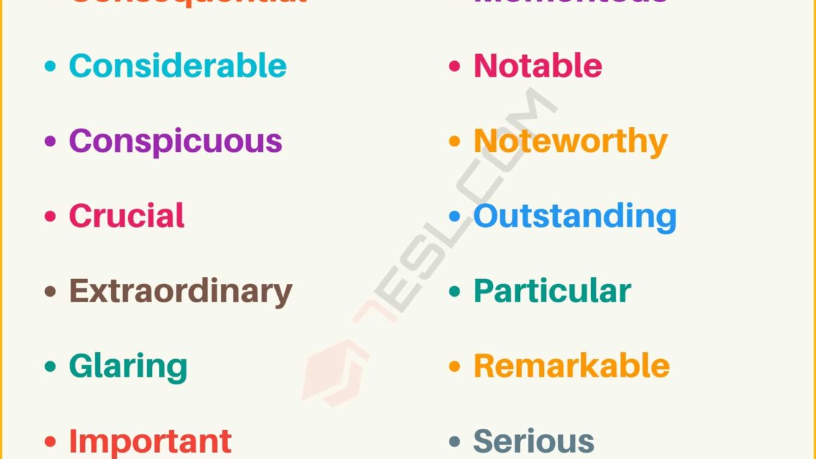 Another Word for Significant: Boost Your Vocabulary with Powerful Synonyms