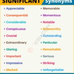 Another Word for Significant